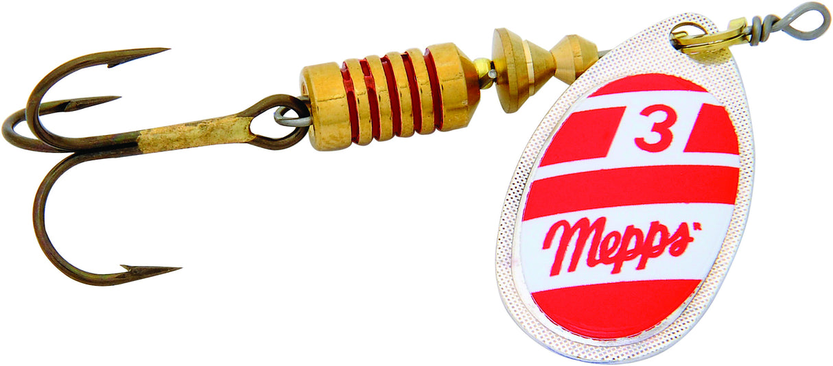 Mepps B3-RWS Aglia Plain #3 Red/White