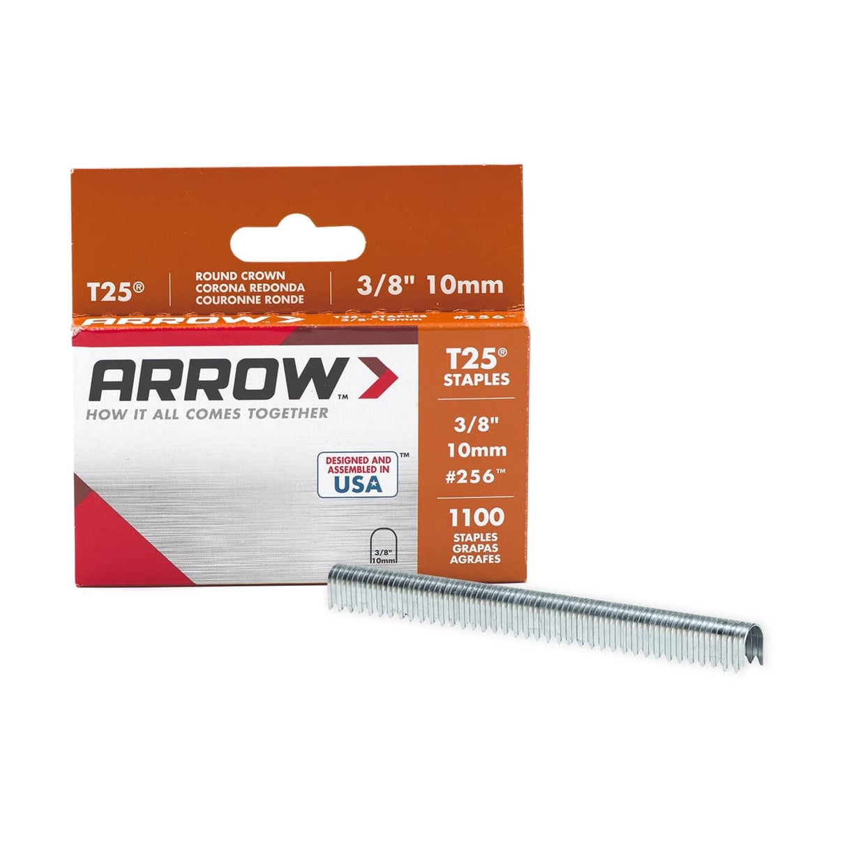 3/8" T25 Staples - Round Crown, 1000 Pack