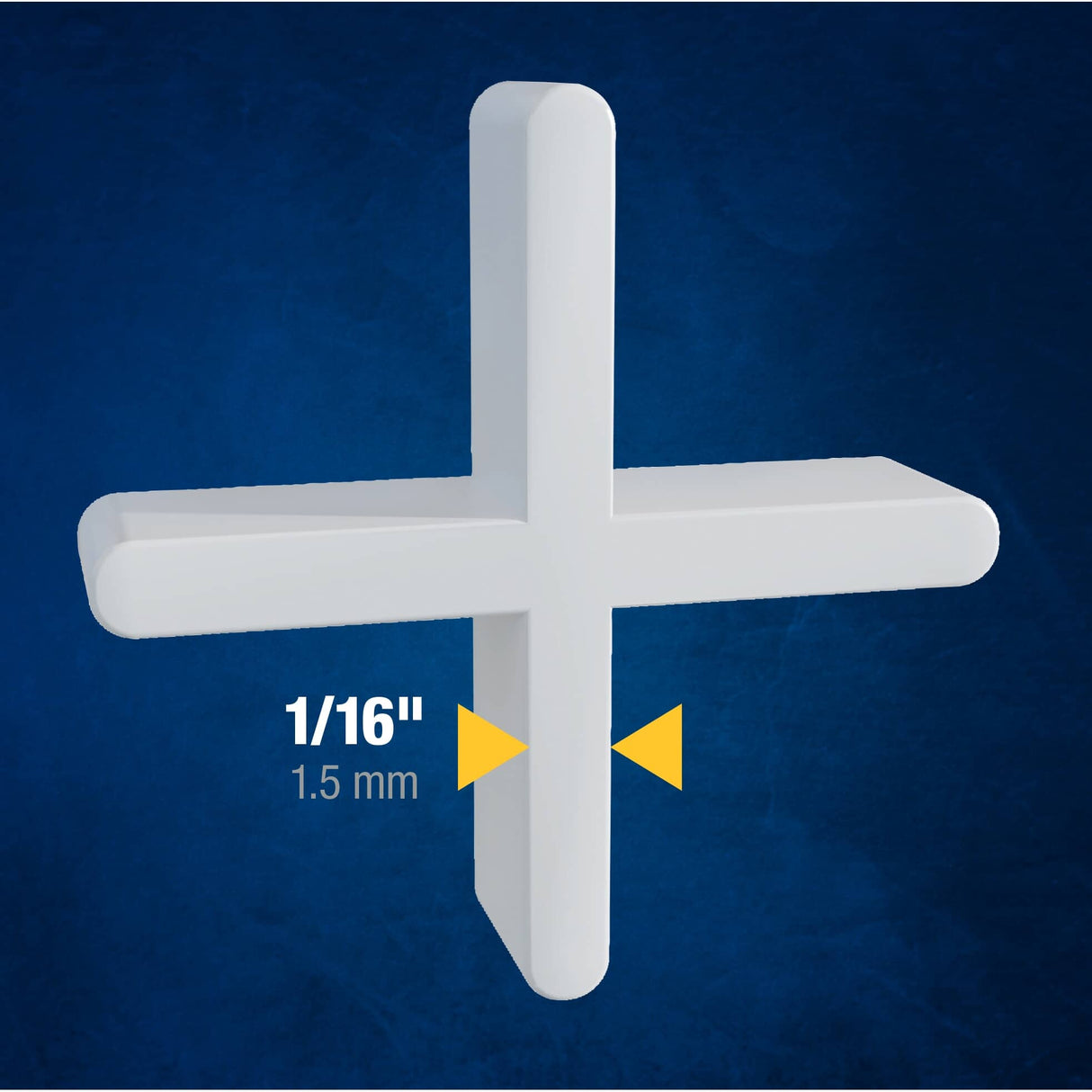 1/16" Flexible Tile Spacers - White, 300 Pack