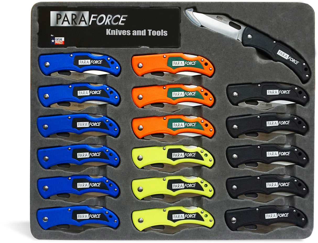 AccuSharp 801LBKS ParaForce Lockback Knife 18 Piece Display