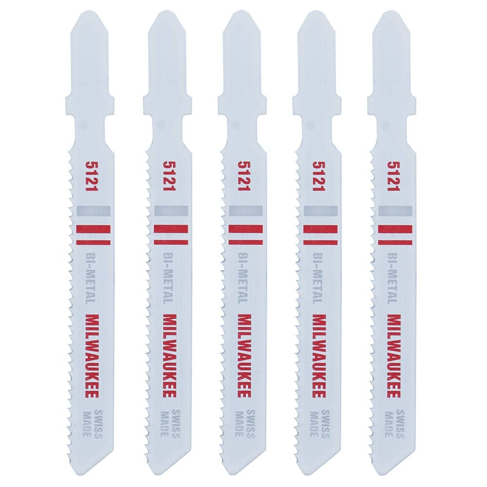 3" 18 Tooth T-Shank Jigsaw Blades for Metal Cutting - 5 Pack