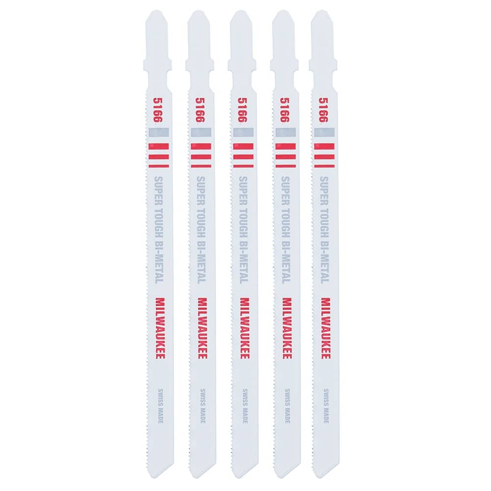 5-1/4" 24 Tooth T-Shank Jigsaw Blades for Metal Cutting - 5 Pack