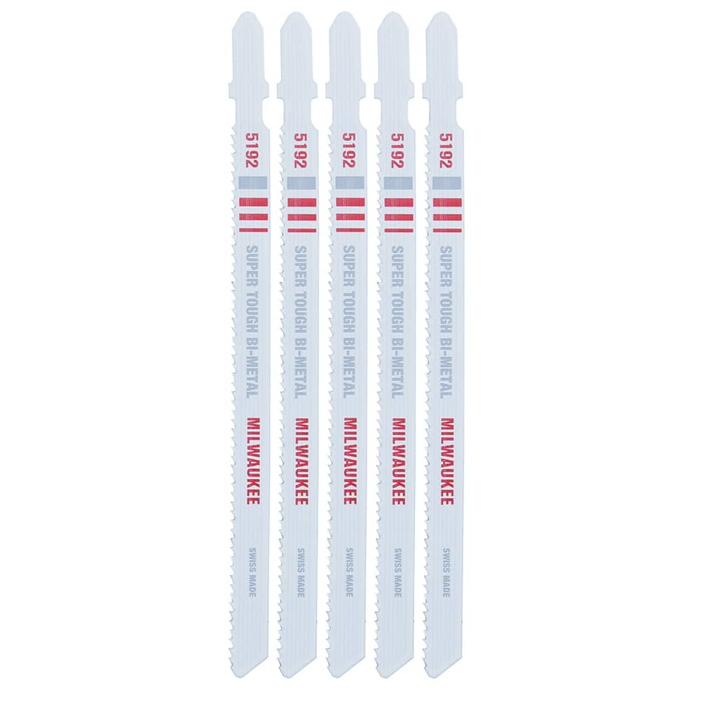 5-1/4" 14 Tooth T-Shank Jigsaw Blades for Metal Cutting - 5 Pack