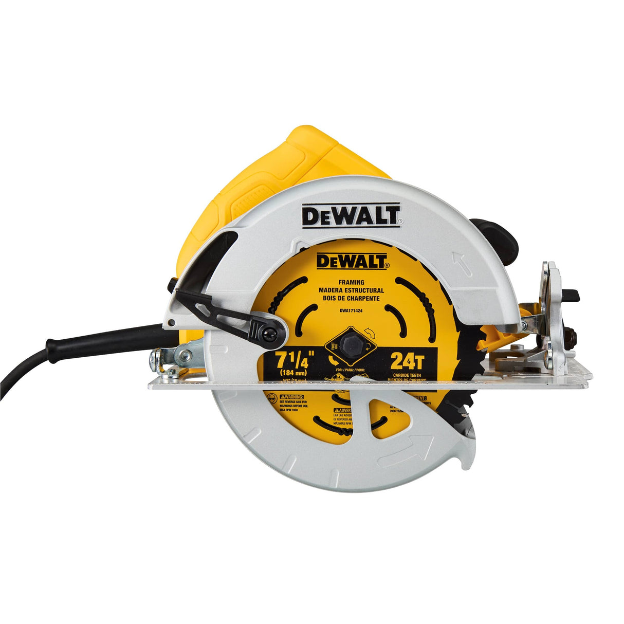 DWE575 Lightweight Circular Saw - 15A, 7-1/4"