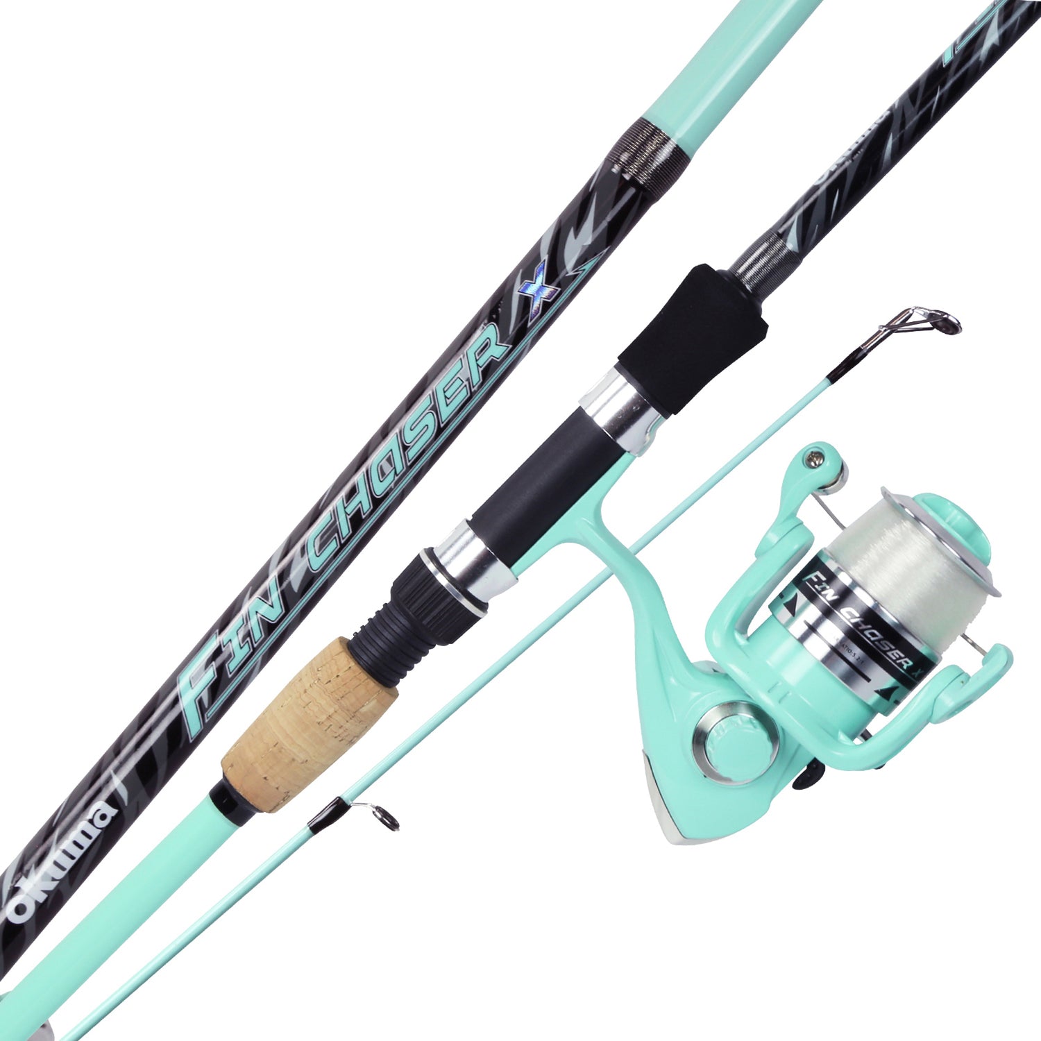 Okuma FNX-662-30SF Fin Chaser "X" Series Spinning Combo, length 6'6 30 Size spinning reel, mono Cap 310/3, 250/4, 165/6, 2pc