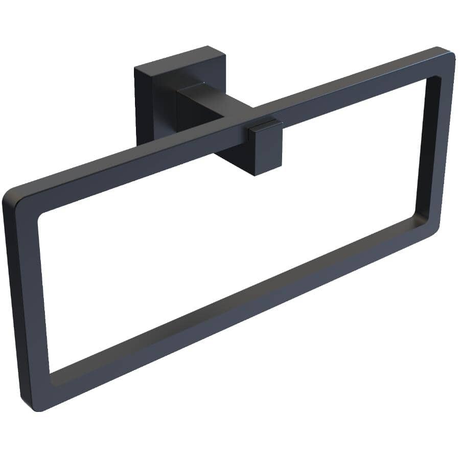 Wright Oversized Towel Ring - Matte Black