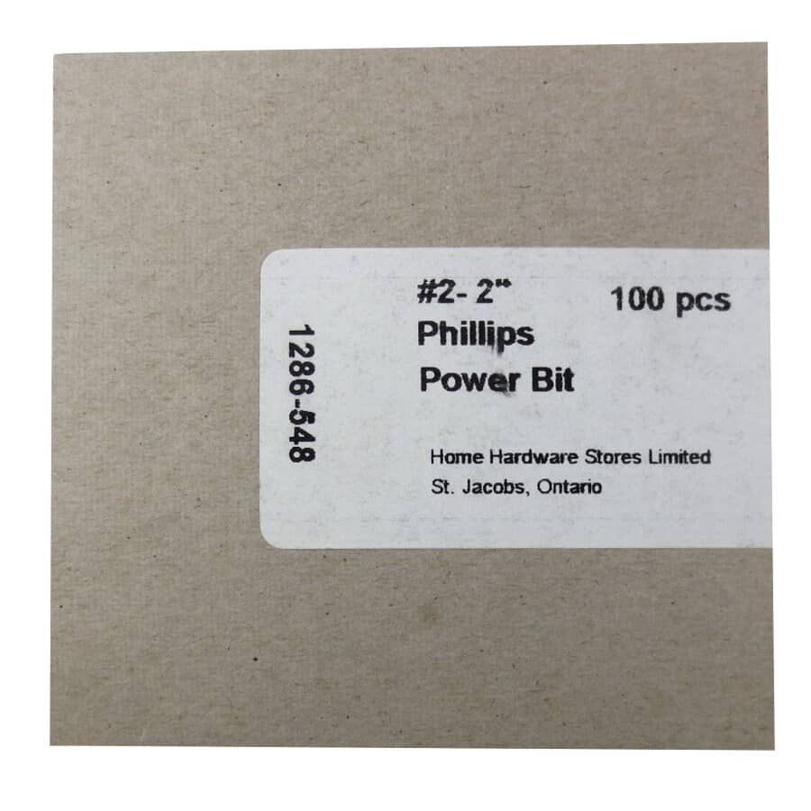 2" #2 Phillips Power Insert Bit
