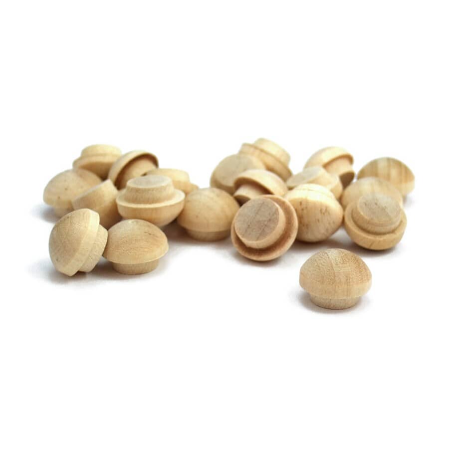 5/16" Birch Buttons - 20 Pack