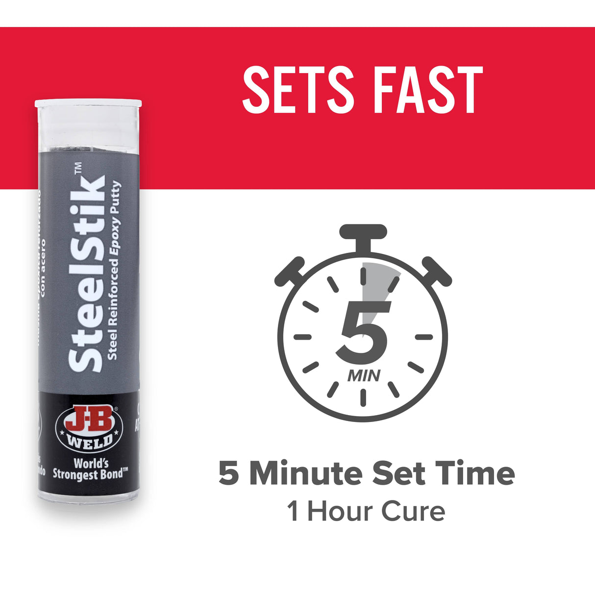 SteelStik Steel Reinforced Epoxy Putty - 2 oz