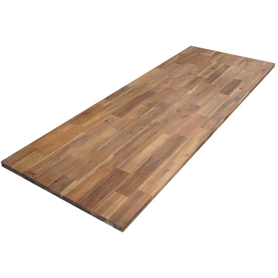 72" x 25.5" x 1" Acacia Wood Countertop - Brown