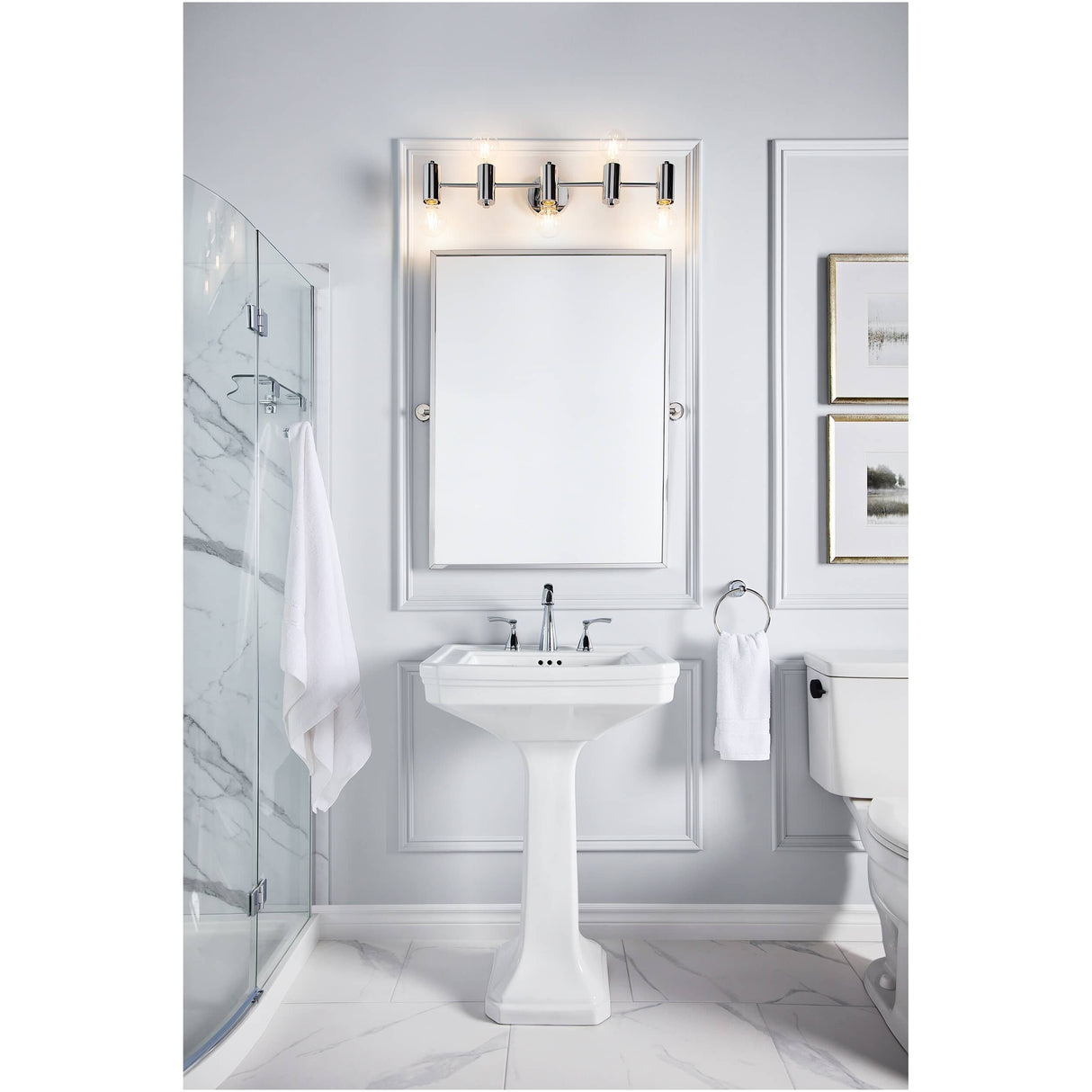 24" x 18.75" Rio Rectangular Pedestal Basin - White