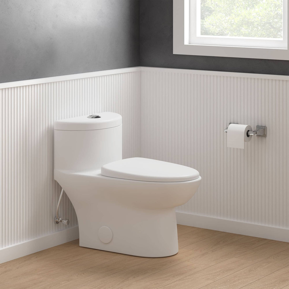 4.1 L/6 L Tofino High Efficiency Dual Flush Elongated Toilet - White