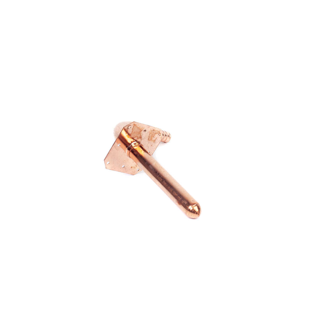 6" x 1/2" PEX Copper Stub-Out 90 Degree Elbow with Flange