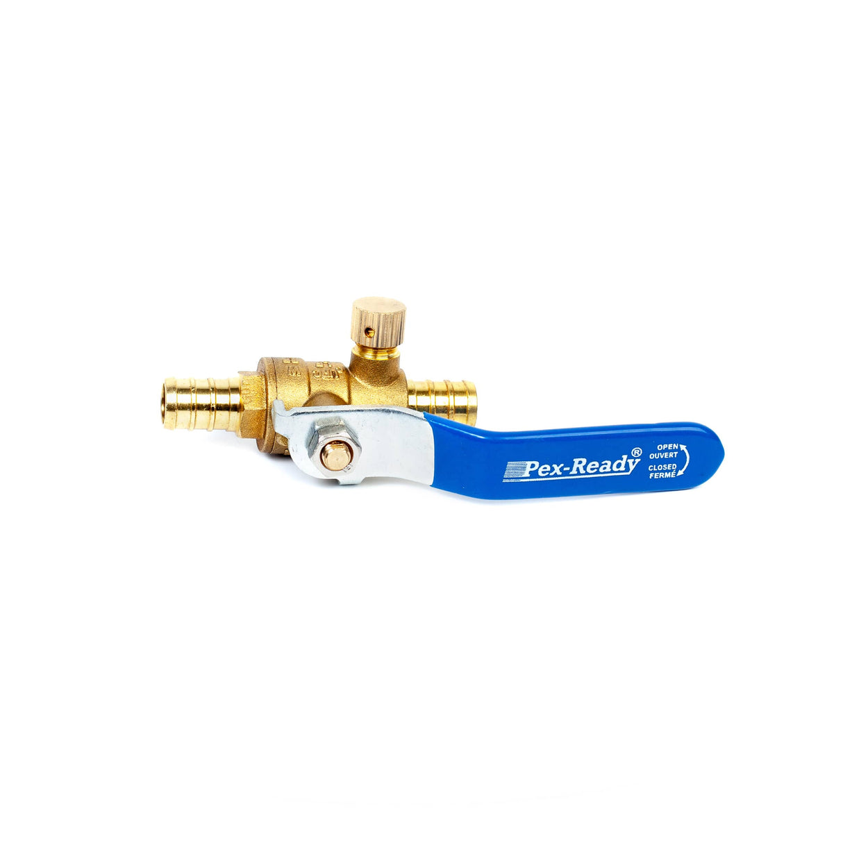1/2" PEX Brass Ball Valve - with Drain