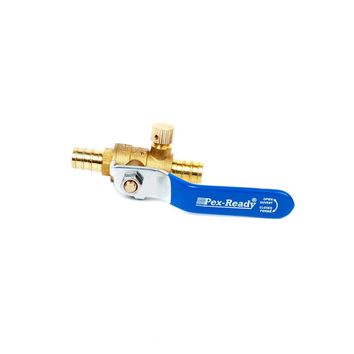 1/2" PEX Brass Ball Valve - with Drain