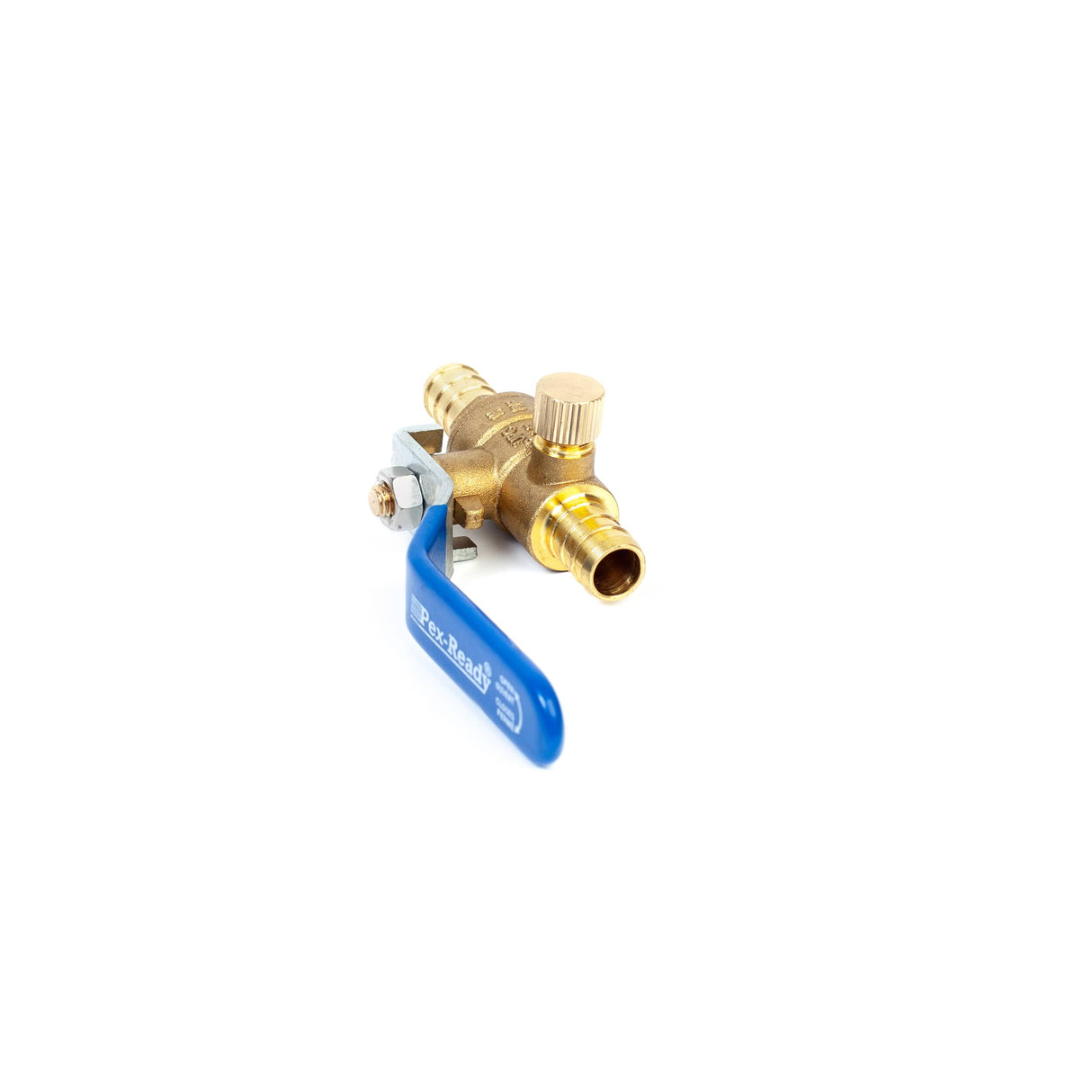 1/2" PEX Brass Ball Valve - with Drain