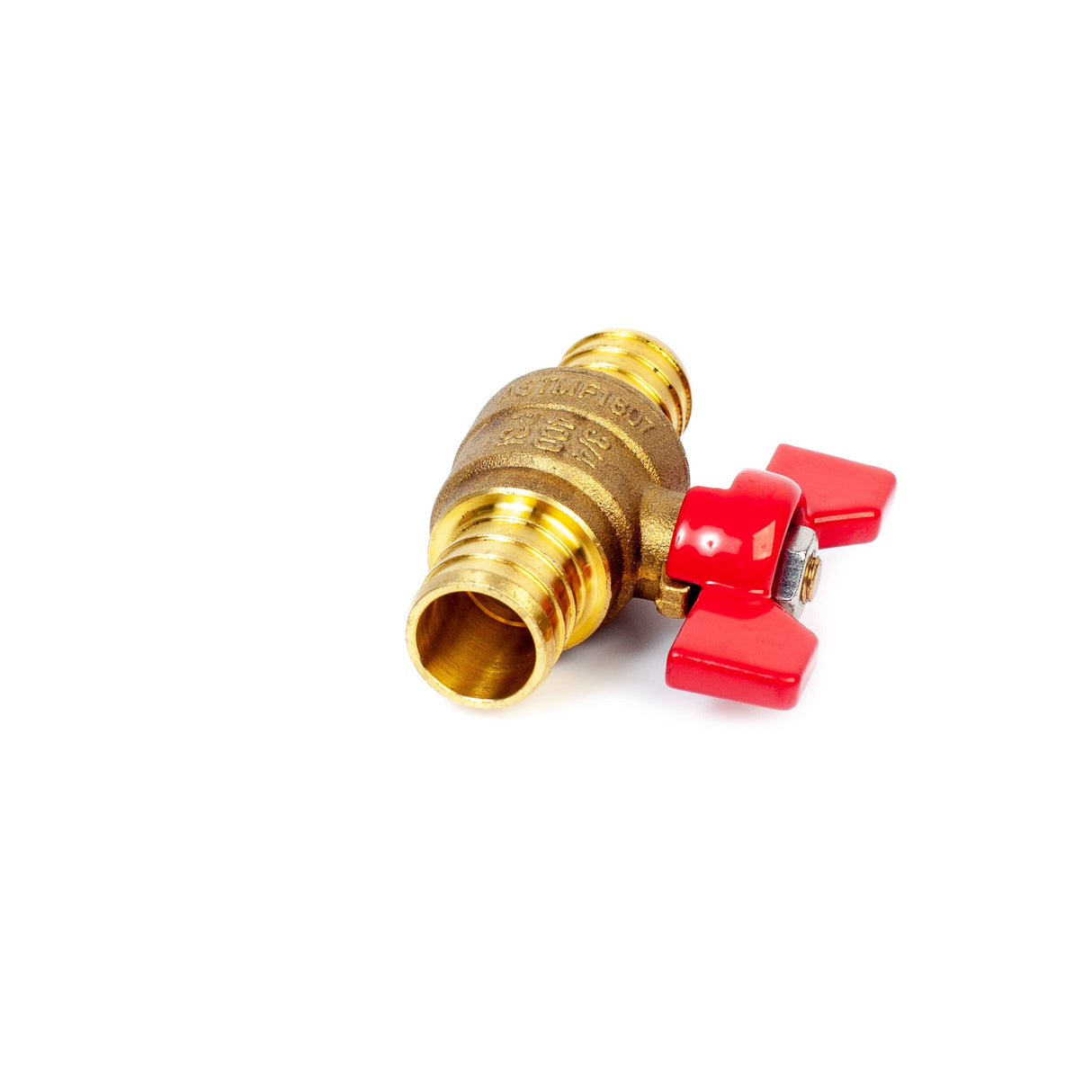 3/4" PEX Brass T-Handle Ball Valve
