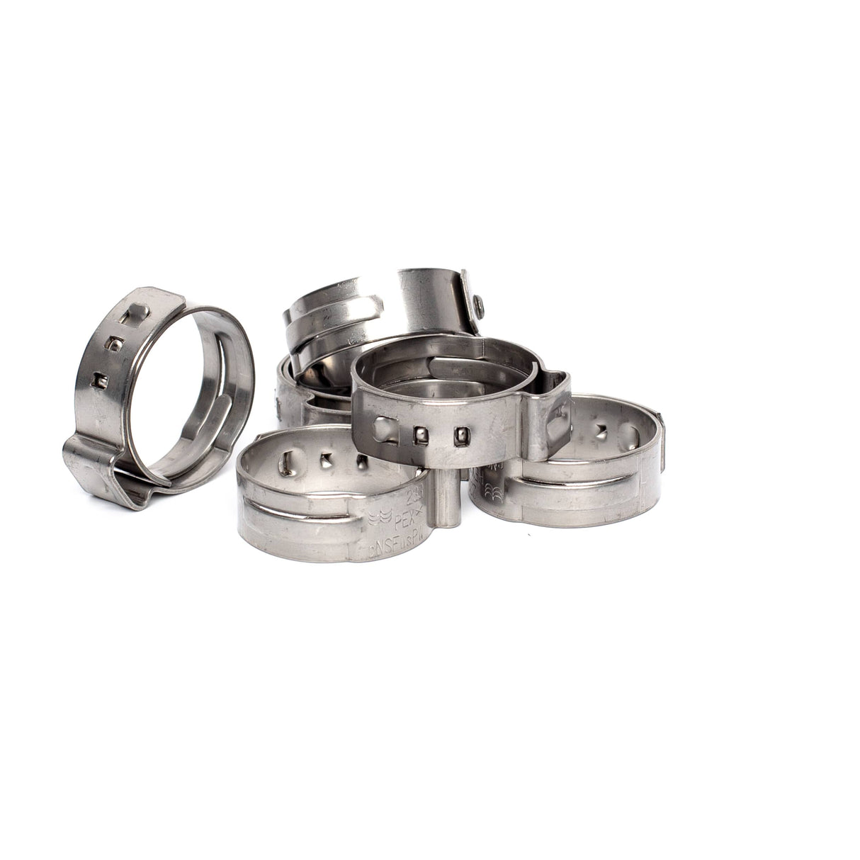 3/4" Stainless Steel Surlok Pipe Clamps - 6 Pack