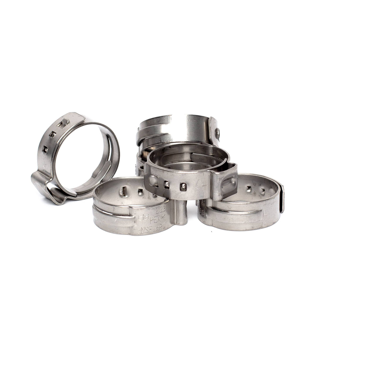 3/4" Stainless Steel Surlok Pipe Clamps - 6 Pack