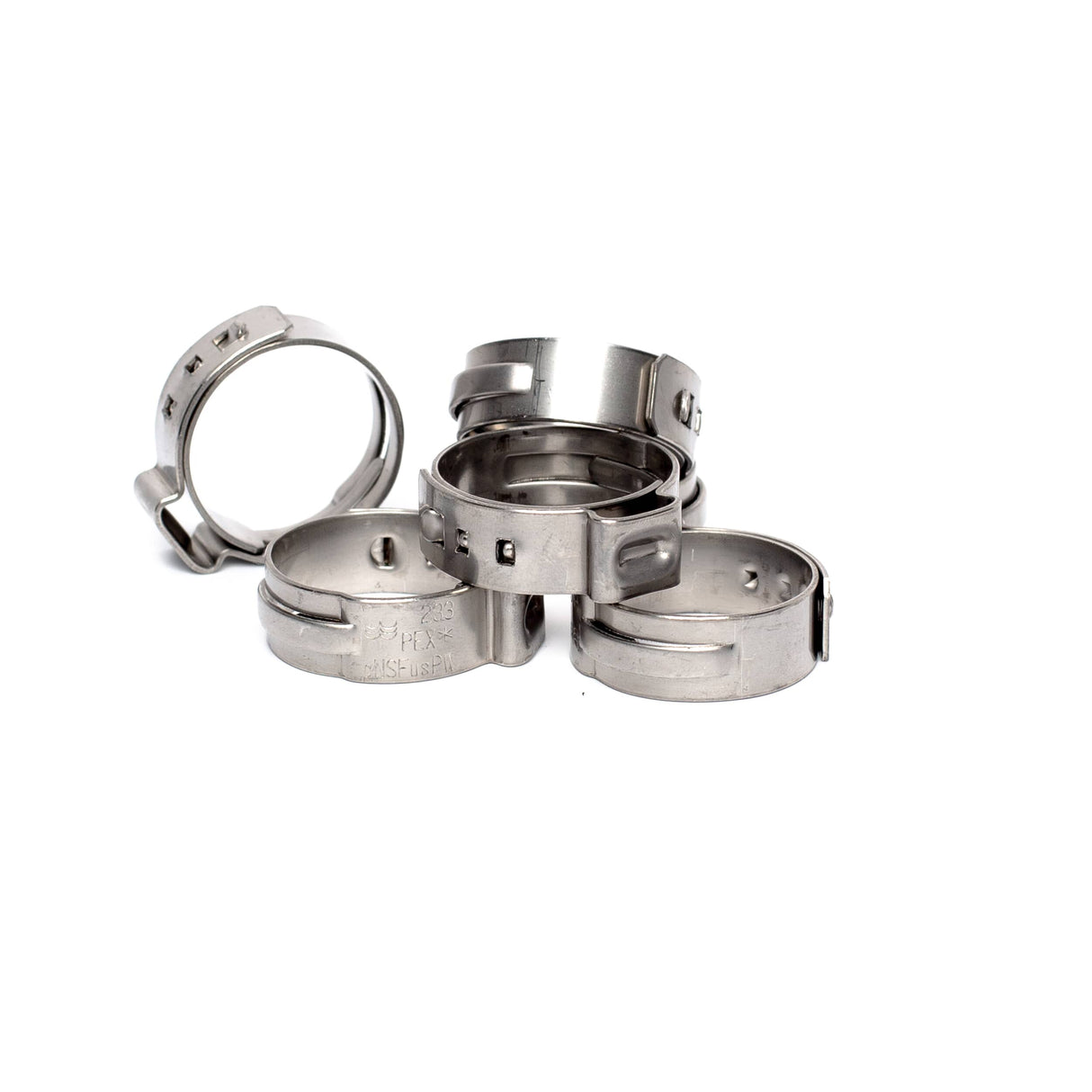 3/4" Stainless Steel Surlok Pipe Clamps - 6 Pack
