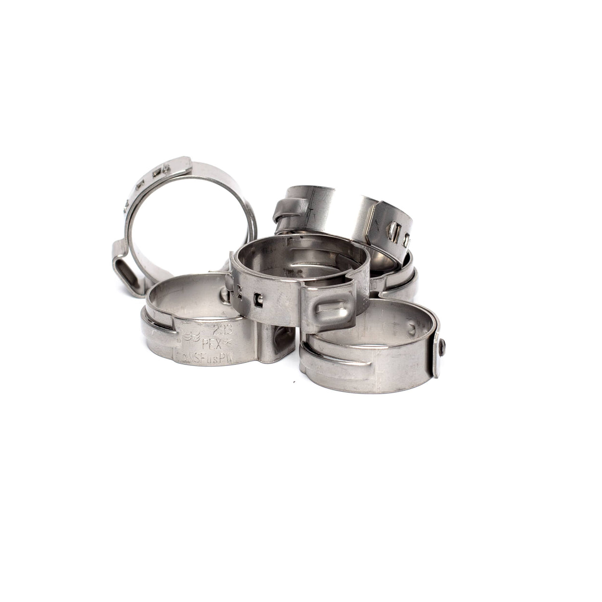 3/4" Stainless Steel Surlok Pipe Clamps - 6 Pack