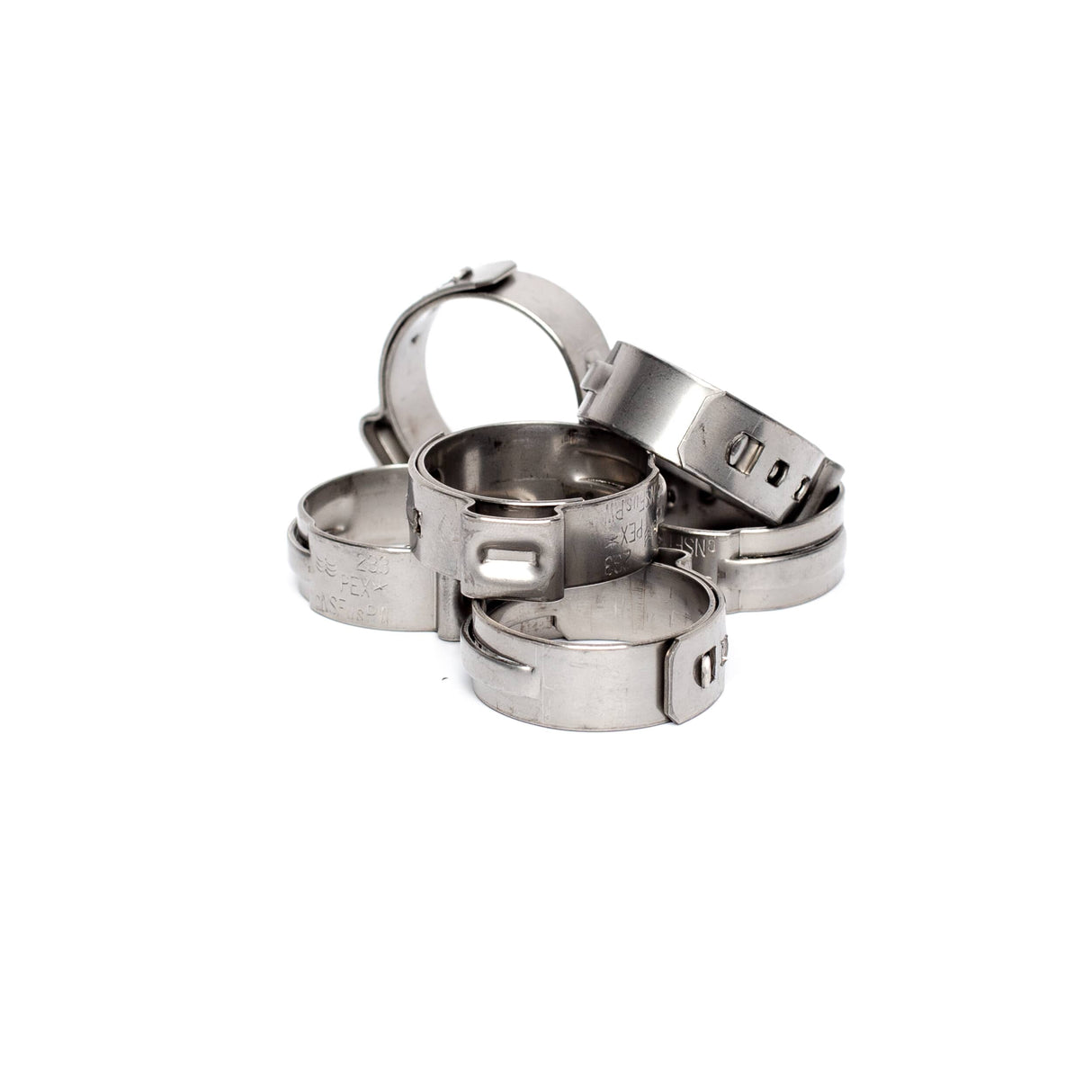 3/4" Stainless Steel Surlok Pipe Clamps - 6 Pack