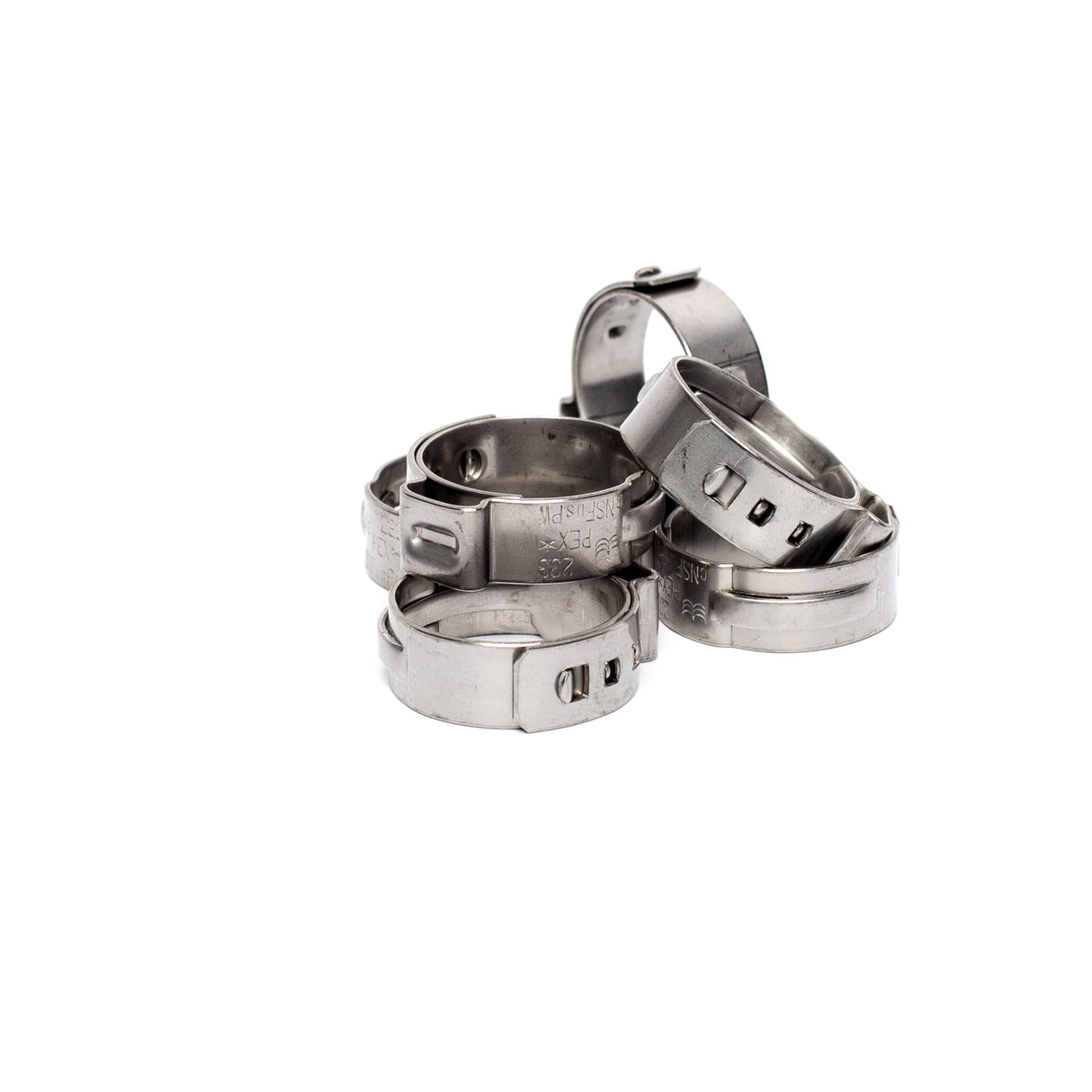 3/4" Stainless Steel Surlok Pipe Clamps - 6 Pack