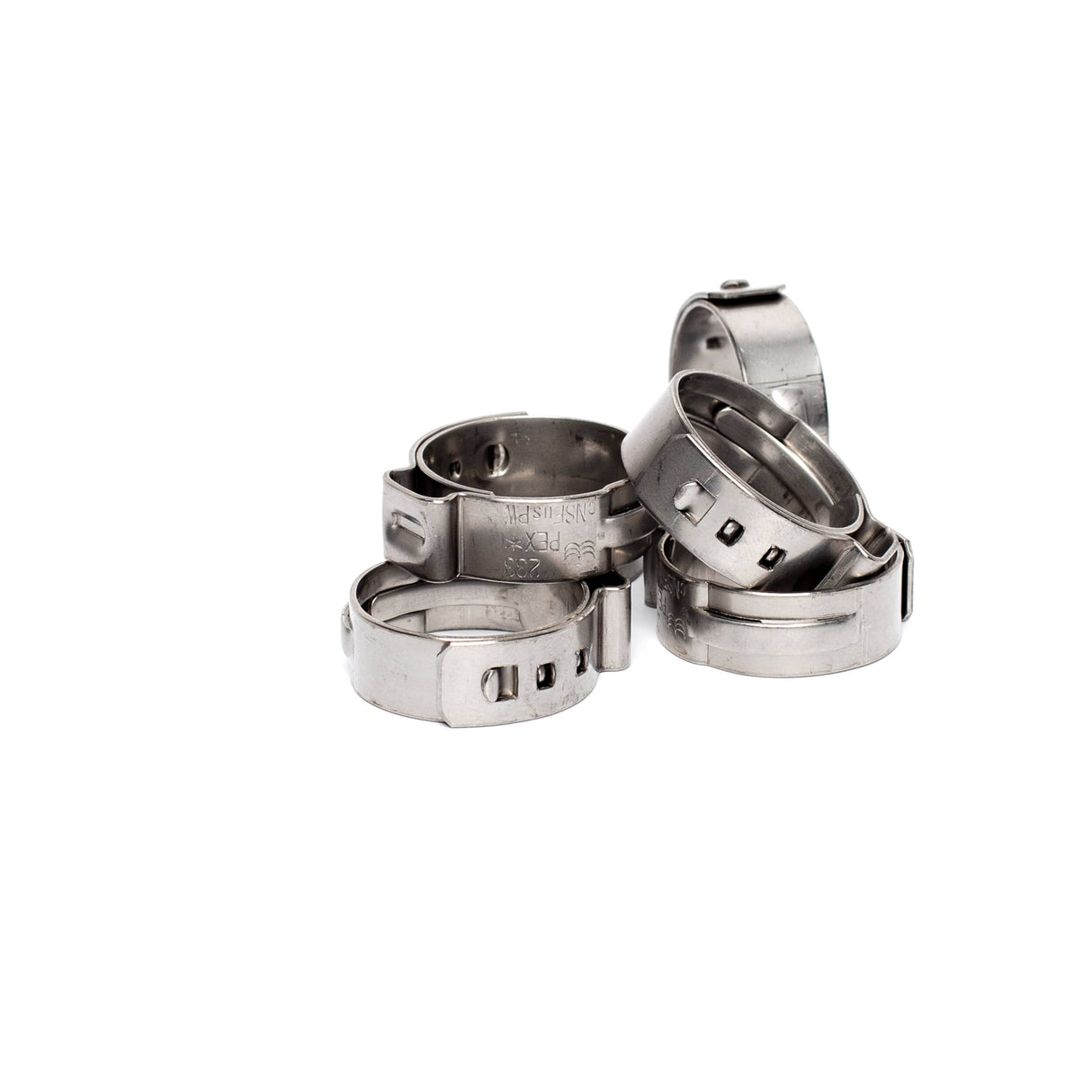 3/4" Stainless Steel Surlok Pipe Clamps - 6 Pack