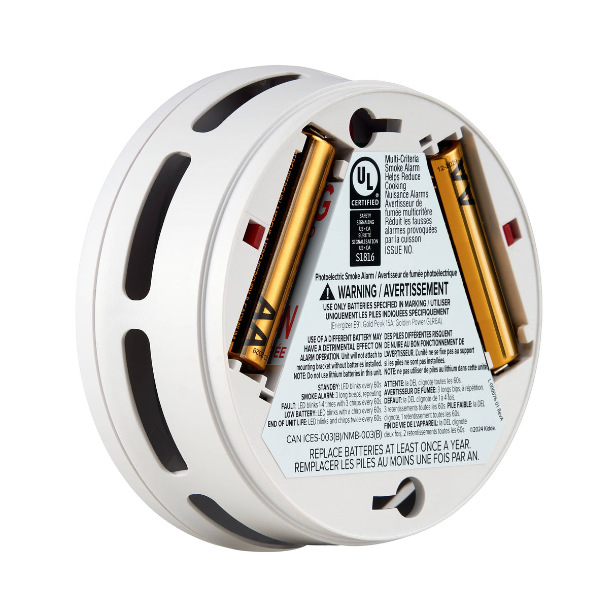Battery Operated Compact Smoke Detector