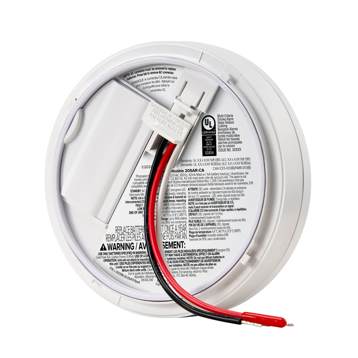 Hardwired Smoke Detector with AA Battery Backup
