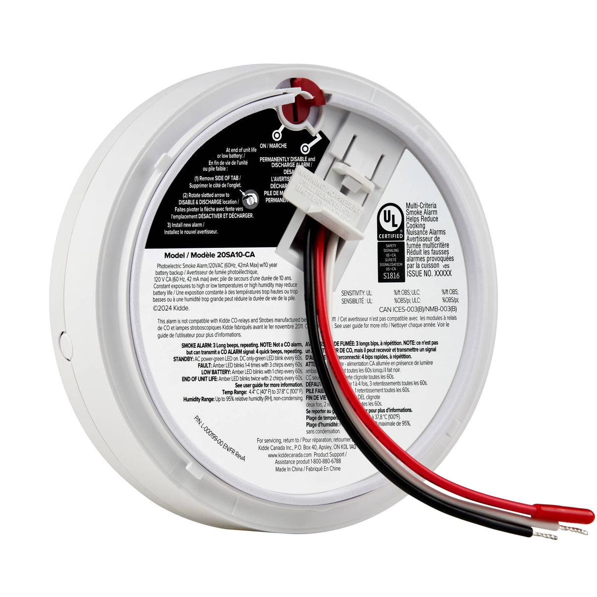 Hardwired Smoke Detector with Worry Free 10 Year Backup Battery