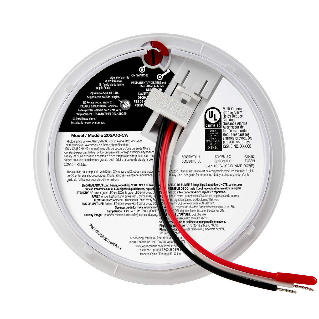 Hardwired Smoke Detector with Worry Free 10 Year Backup Battery
