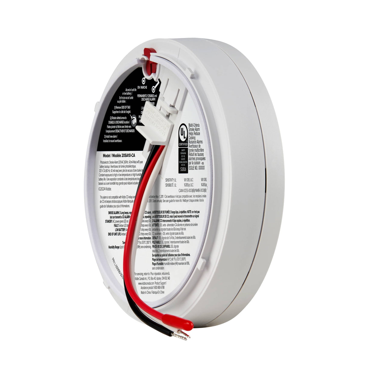 Hardwired Smoke Detector with Worry Free 10 Year Backup Battery
