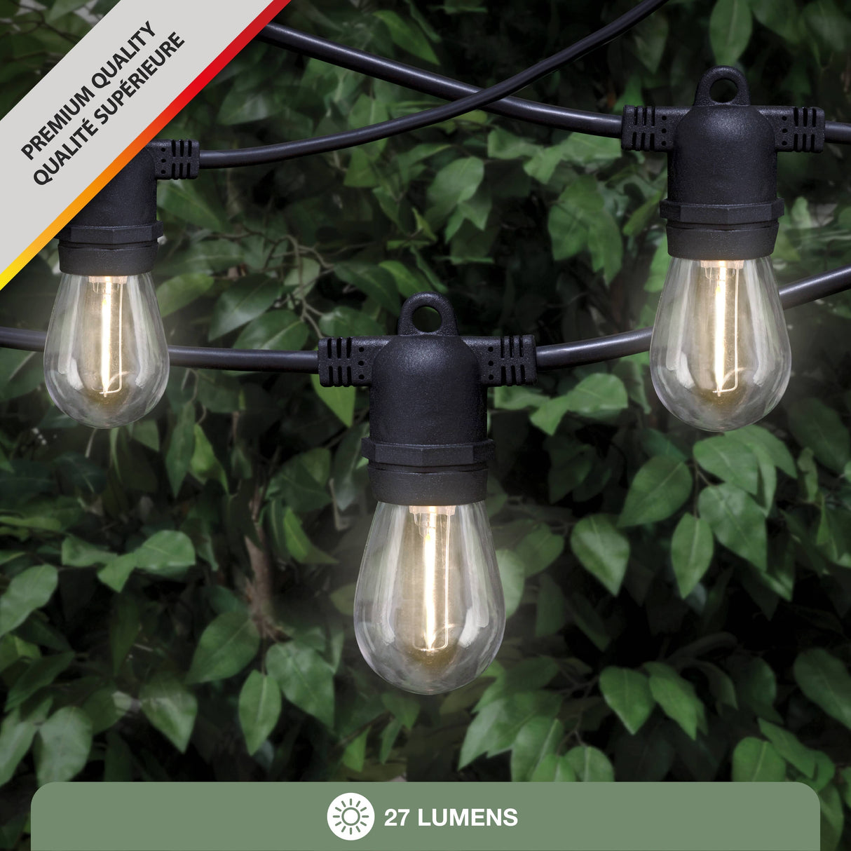 Solar Edison Light Set - 12 Warm White LEDs