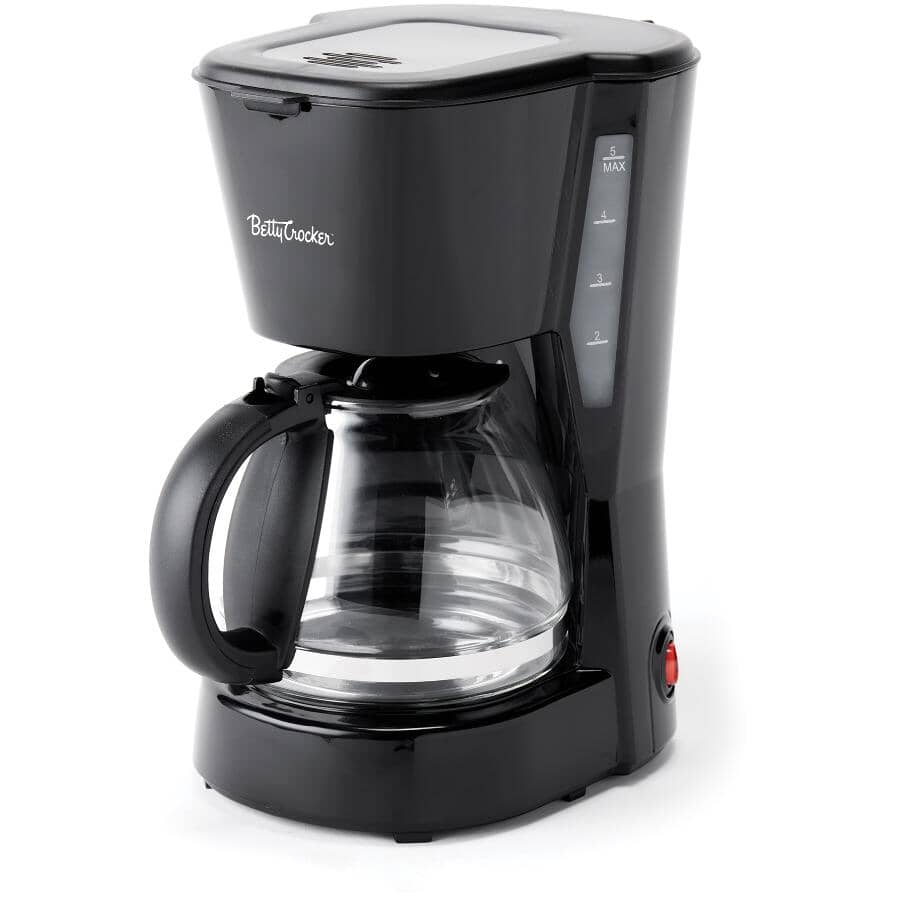 Toaster + Kettle + Coffee Maker Set - Black, 3 Piece