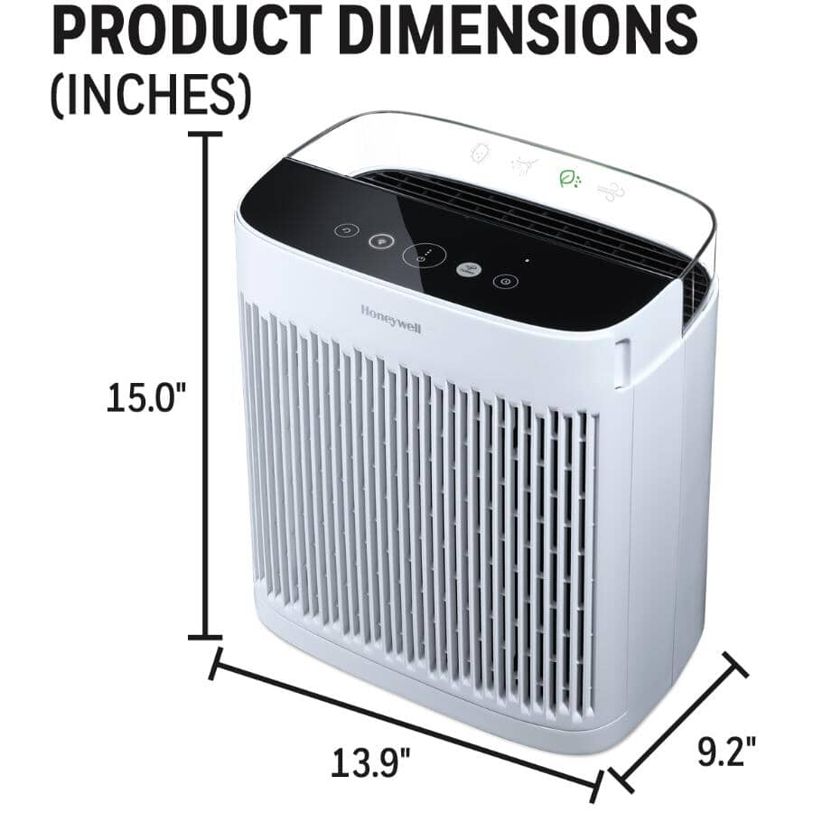 Power Insight HEPA Air Purifier Console - White