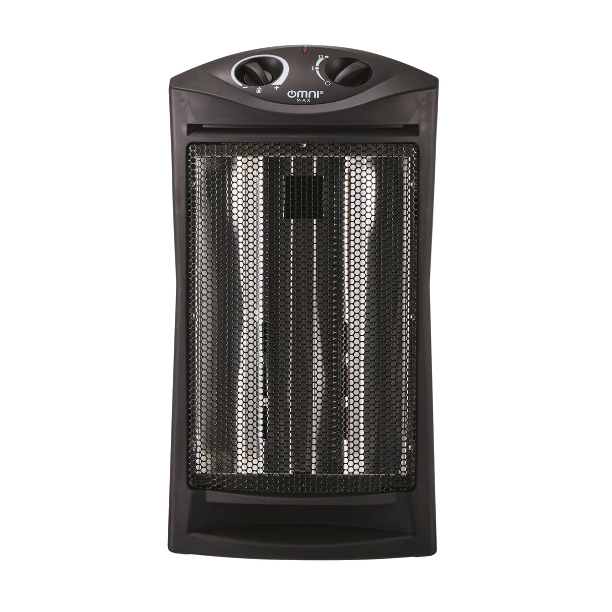 1500W Infrared Quartz Heater - with Thermostat, Black