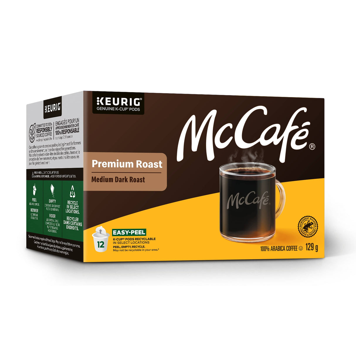 Premium Medium Dark Roast K-Cup Coffee Pods - 12 Pack
