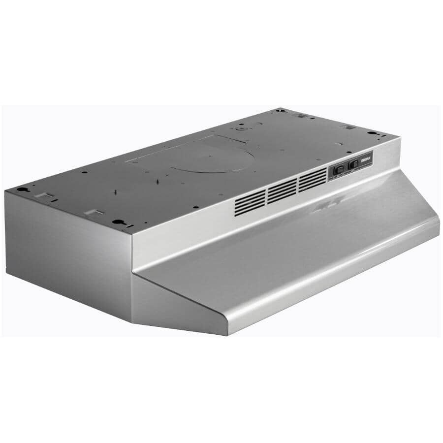 NU2 30" Under Cabinet Range Hood - 210 Max CFM, Stainless Steel