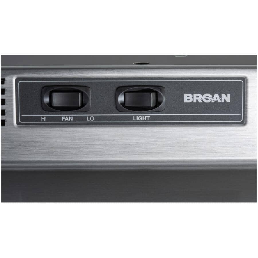 NU2 30" Under Cabinet Range Hood - 210 Max CFM, Stainless Steel