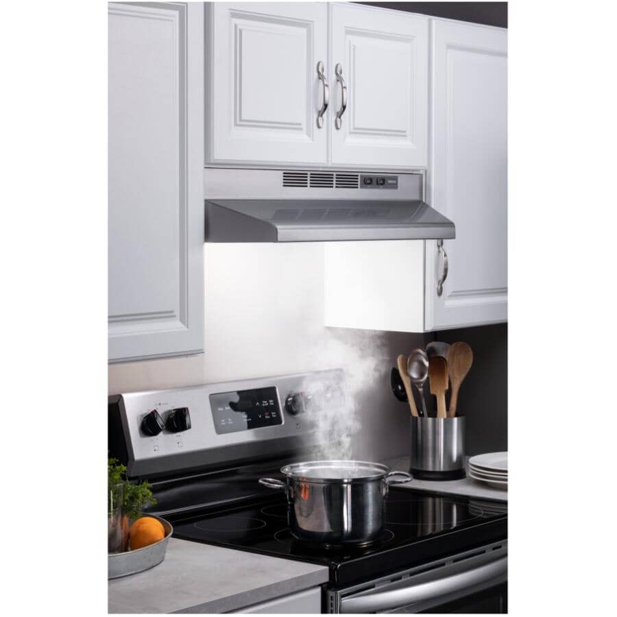 NU2 30" Under Cabinet Range Hood - 210 Max CFM, Stainless Steel