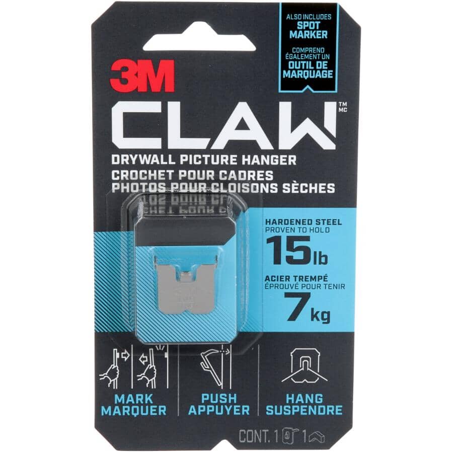 CLAW Drywall Picture Hanger - 15 lb