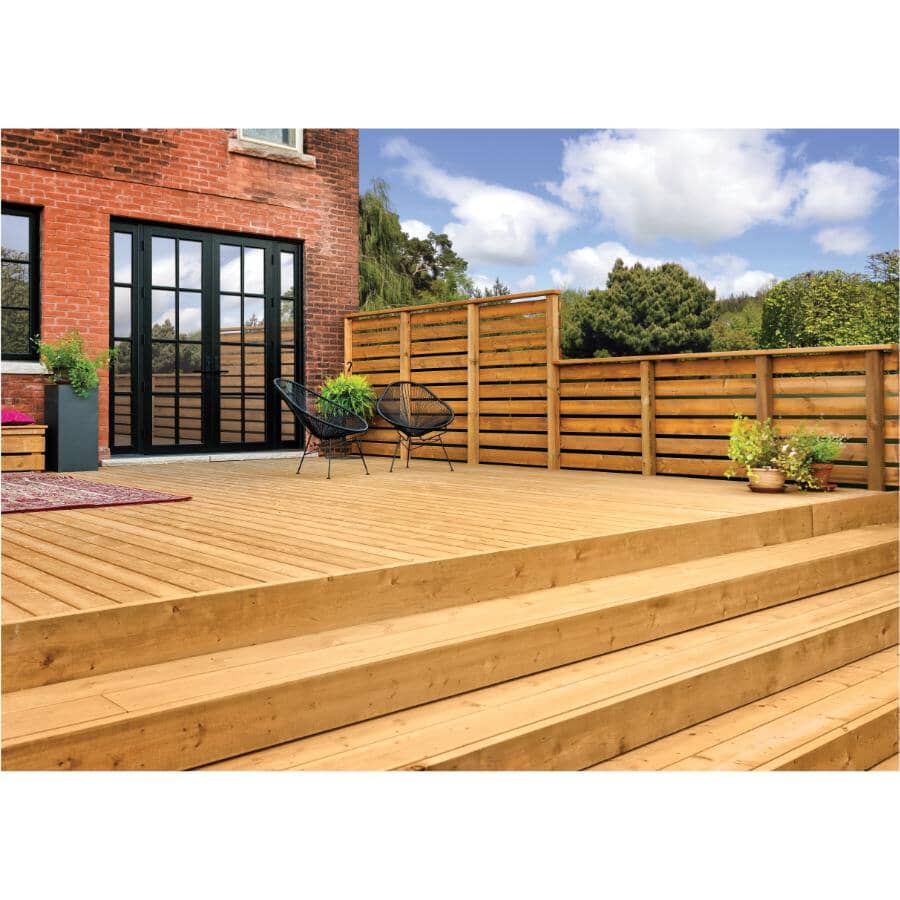 4 x 4 x 8' Sienna Pressure Treated Lumber