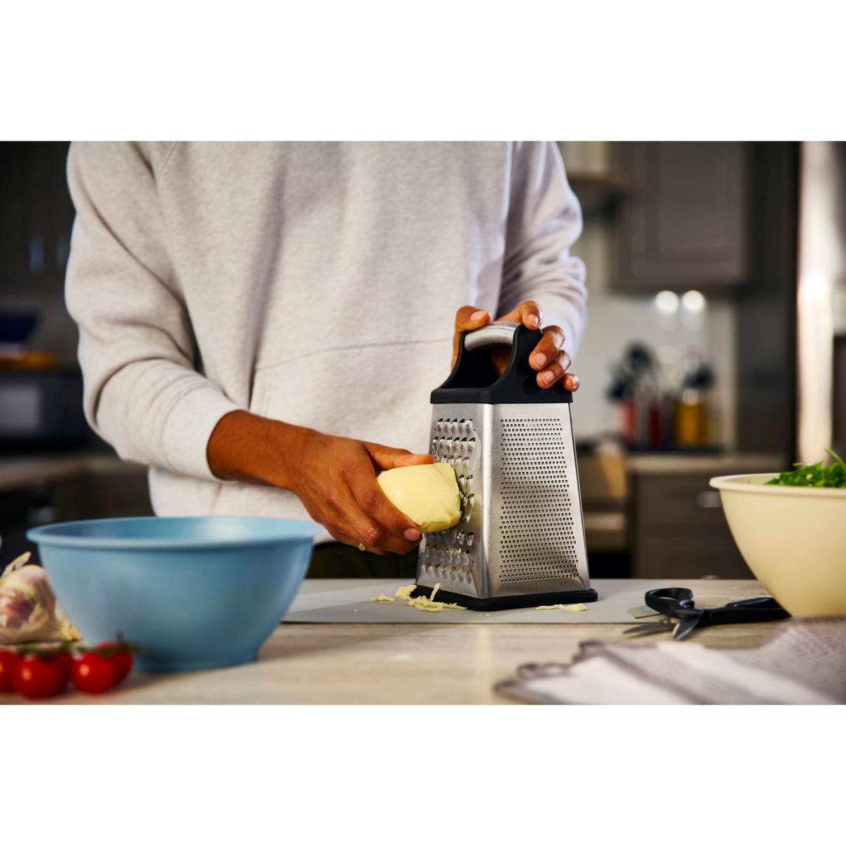 4-Sided Stainless Steel Cheese Grater