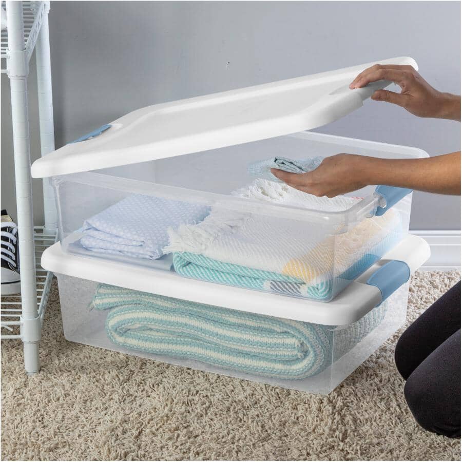 30L Latch Clear Storage Box