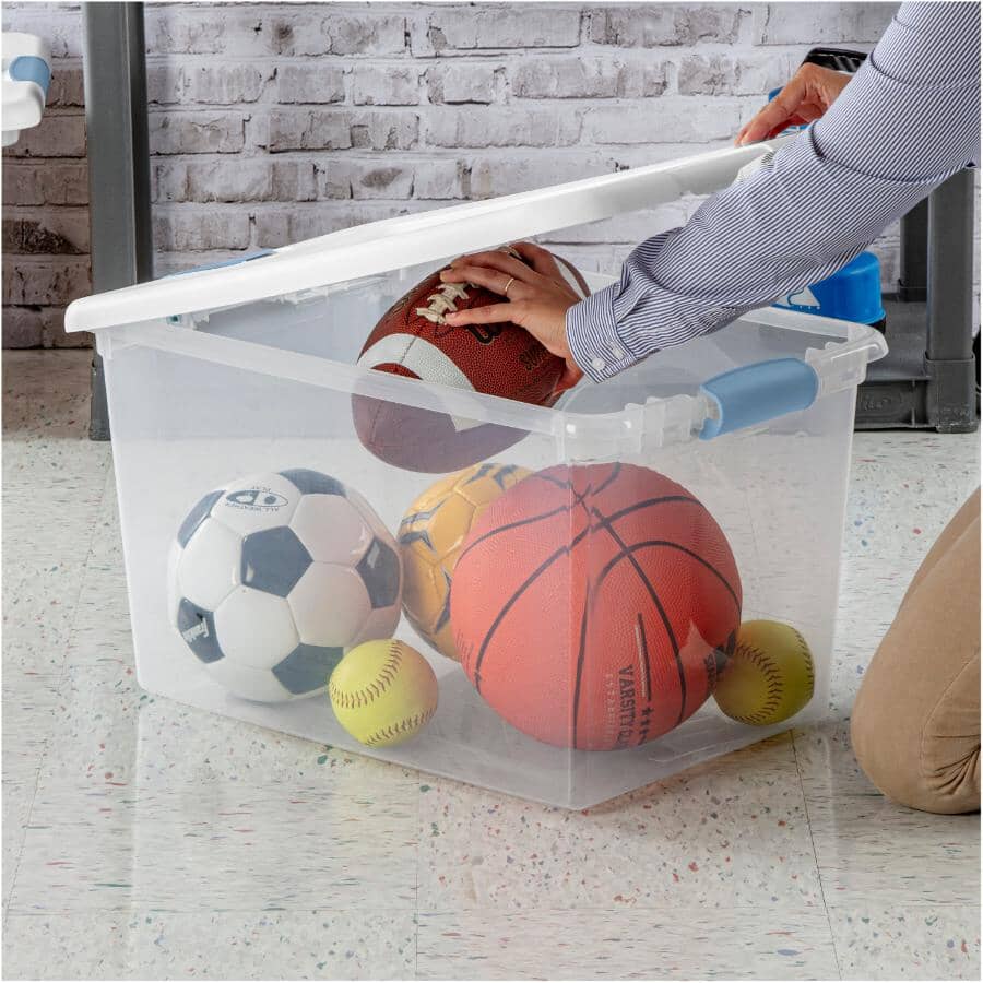61L Latch Clear Storage Box