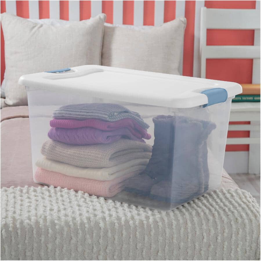 61L Latch Clear Storage Box