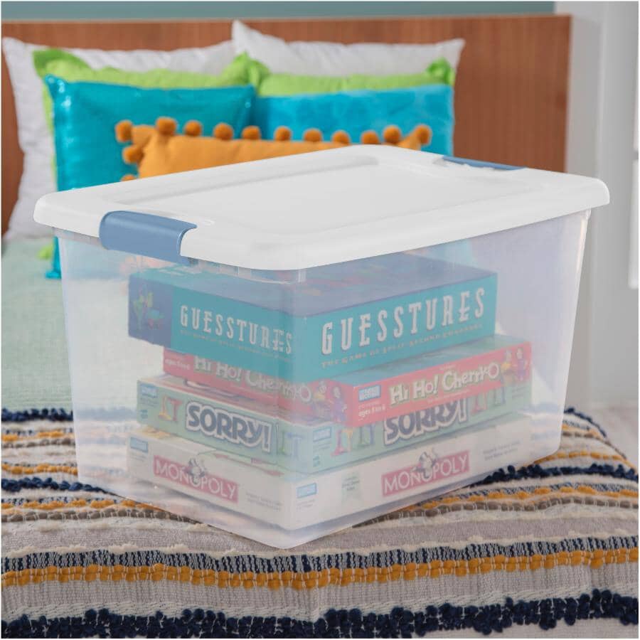 61L Latch Clear Storage Box