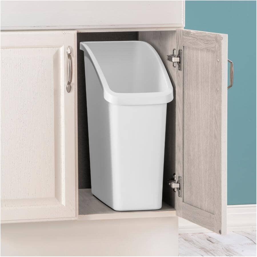 Under Sink Wastebasket - White, 30.3 L