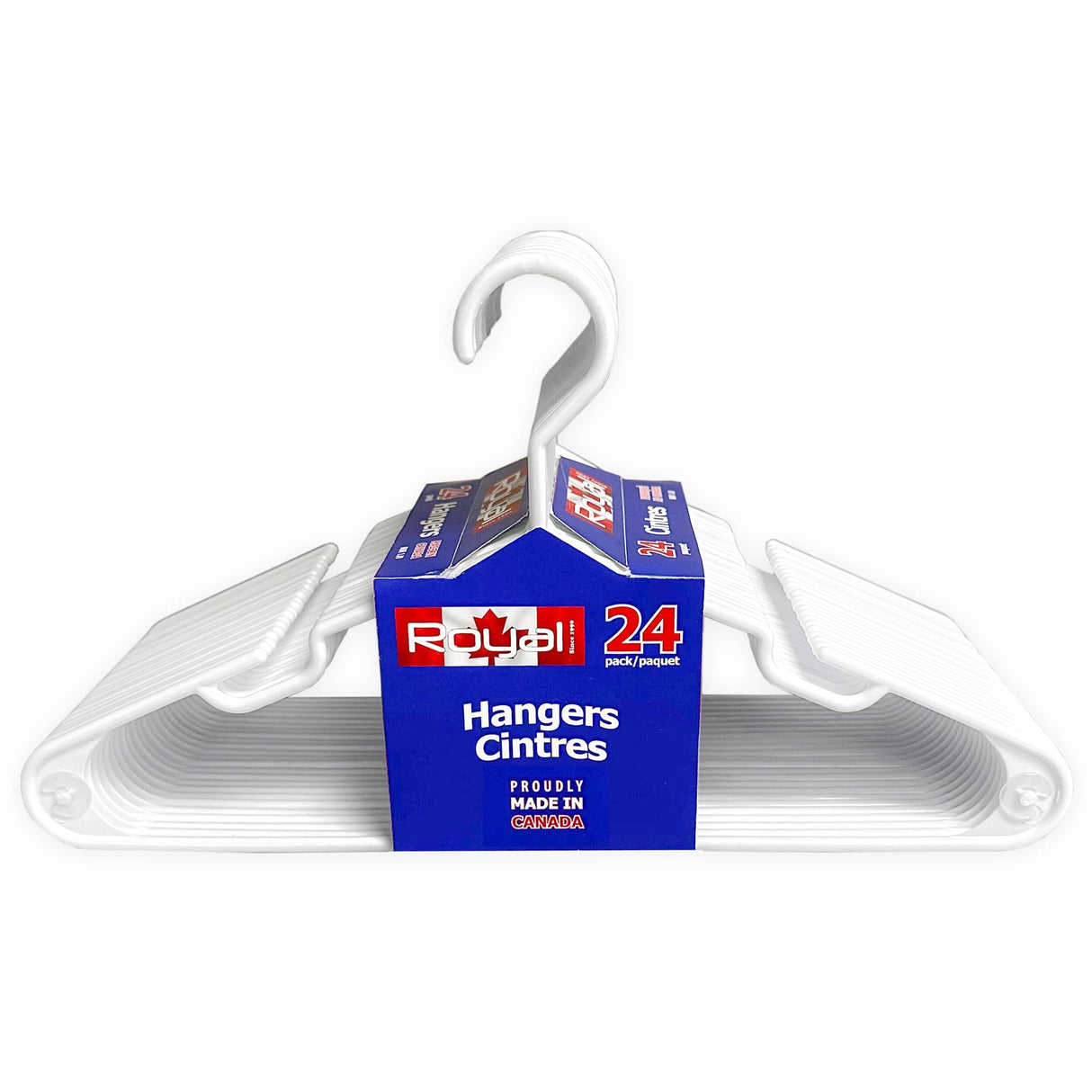 Plastic Clothes Hangers - 24 Pack